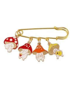 Mushroom 'Amanita Charms' Enamel Pin
