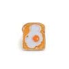 Toast Bread 'Sunny Side-up Egg' Enamel Pin