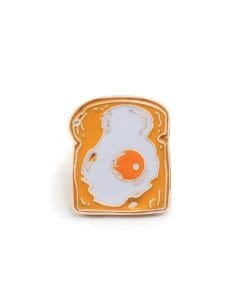 Toast Bread 'Sunny Side-up Egg' Enamel Pin