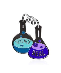 Distillation Flask 'Science is Real' Enamel Pin