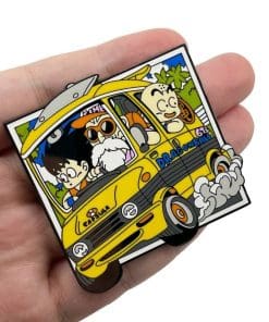 Alternative view of Dragon Ball Z 'Master Roshi | Car Ride' Enamel Pin