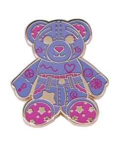 Purple Bear 'Doodle' Enamel Pin