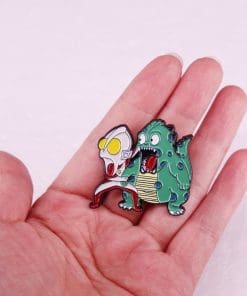 Alternative view of Ultraman 'Monster Fight Chibi' Enamel Pin