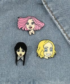 Alternative view of Wednesday 'Enid Sinclair Head'Enamel Pin