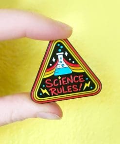 Alternative view of Science Rules 'Lab Chem' Enamel Pin