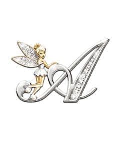 Alternative view of Tinker Bell 'Sparkling Letter' Enamel Pin
