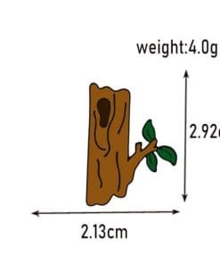 Tree Trunk Enamel Pin - Image 3