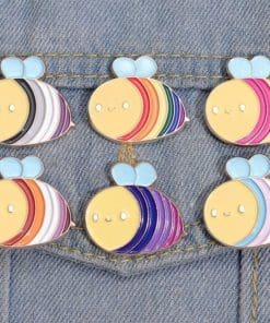 Alternative view of Bee Pride 'Proud Lesbian' Enamel Pin