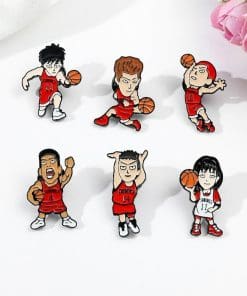 Alternative view of Slam Dunk 'Rukawa Kaede Chibi' Enamel Pin