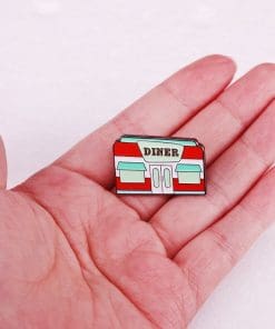 Alternative view of Diner Enamel Pin