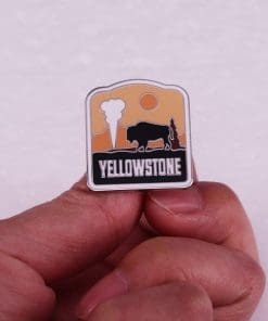 Alternative view of Yellowstone Enamel Pin