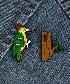 Tree Trunk Enamel Pin - Image 4