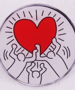 Keith Haring 'Dancing Heart' Enamel Pin