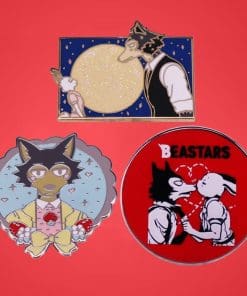 Alternative view of BEASTARS 'Haru Love Legoshi' Enamel Pin