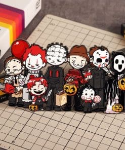 Alternative view of Halloween ‘Creepy Chibi Killers’ Enamel Pin