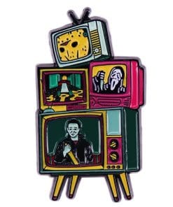 Horror Killer 'Creepy Television' Enamel Pin