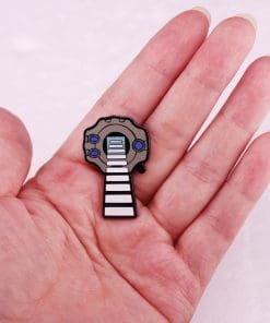 Alternative view of Digimon Adventure 'Digivice Activate' Enamel Pin