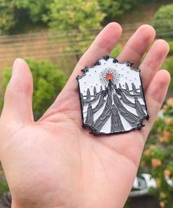 Alternative view of First Sinner 'Sun Moon We are not a Cult' Enamel Pin