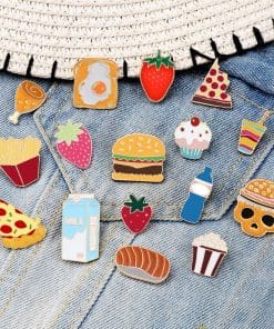 Alternative view of Cherry Cupcake Enamel Pin