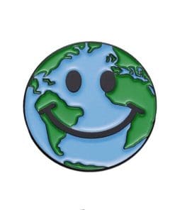 Smiley 'Protect the Earth' Enamel Pin
