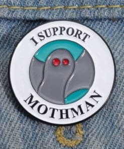 Mothman 'I Support Mothman' Enamel Pin - Image 4