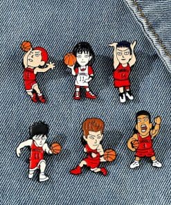 Alternative view of Slam Dunk 'Sakuragi' Enamel Pin