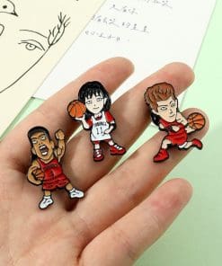 Alternative view of Slam Dunk 'Takenori Akagi Chibi' Enamel Pin