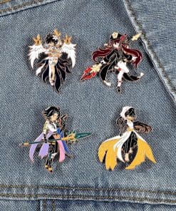Alternative view of Genshin Impact ‘Zhongli | Geo Polearm 2.0’ Enamel Pin