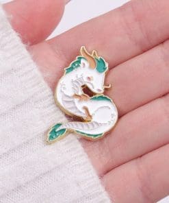 Alternative view of Spirited Away 'Haku Chibi | White Dragon' Enamel Pin