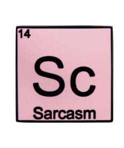 Sarcasm 'Sc Chemical Element' Enamel Pin