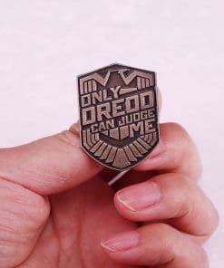 Alternative view of Judge Dredd 'Dredd Can Judge Me' Enamel Pin