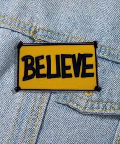 Alternative view of Ted Lasso 'Believe' Enamel Pin