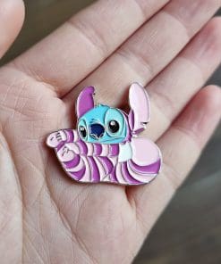 Stitch x Cheshire Cat Enamel Pin - Image 3