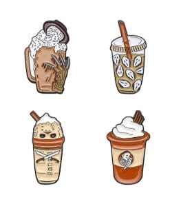 Horror Iced Coffee 'Scream Face' Enamel Pin - Image 6