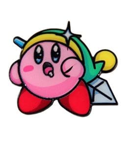 Kirby x Link Enamel Pin