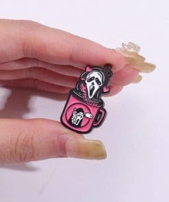 Alternative view of Scream 'Halloween Coffee Set of 4' Enamel Pin