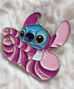 Alternative view of Stitch x Cheshire Cat Enamel Pin