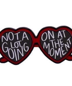 Heart Sunglasses 'Not A Lot Going At The Moment' Enamel Pin