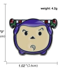 Alternative view of Buzz Lightyear 'Chubby Chibi Face' Enamel Pin