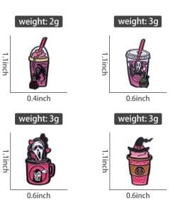 Scream 'Pink Mug | Ghost Face' Enamel Pin - Image 6