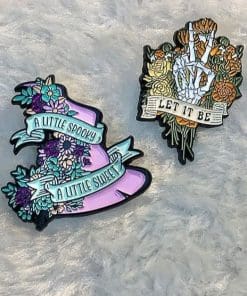 Alternative view of Witch Hat 'Little Spooky Little Sweet' Enamel Pin
