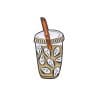 Horror Iced Coffee 'Scream Face' Enamel Pin