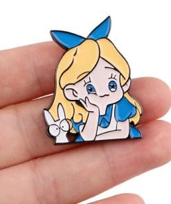 Alternative view of Alice in Wonderland 'Cute Chibi Alice' Enamel Pin