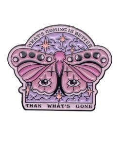 Butterfly Eye 'What's Coming is Better' Enamel Pin
