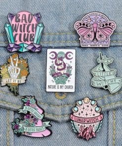Alternative view of Wizard Wand 'Just A Little Witchy' Enamel Pin