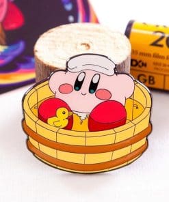 Kirby 'Warm Bath' Enamel Pin