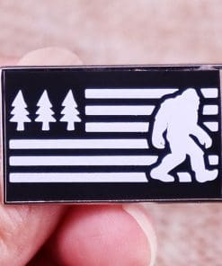 American Flag 'Bigfoot' Enamel Pin