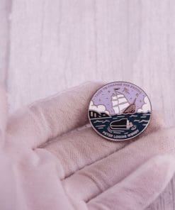 Alternative view of Peter Pan 'Tried To Change The Ending' Enamel Pin