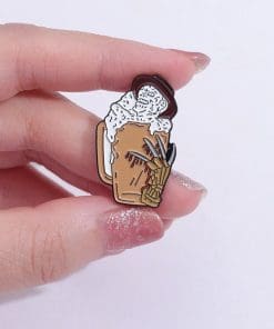Alternative view of Horror Beer 'Freddy Krueger' Enamel Pin