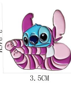 Stitch x Cheshire Cat Enamel Pin - Image 4